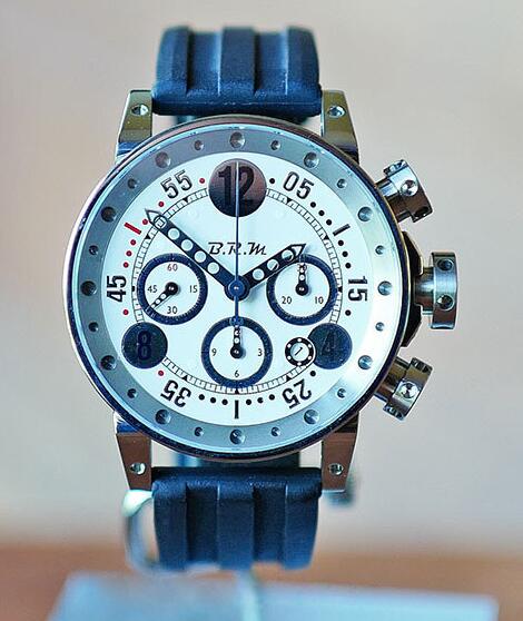 Replica BRM Watch V12 AUTOMATIC DATE CHRONOGRAPH WHITE & SILVER 44MM V12-44-GTB Replica BRM Watch V12 AUTOMATIC DATE CHRONOGRAPH WHITE & SILVER 44MM V12-44-GTB